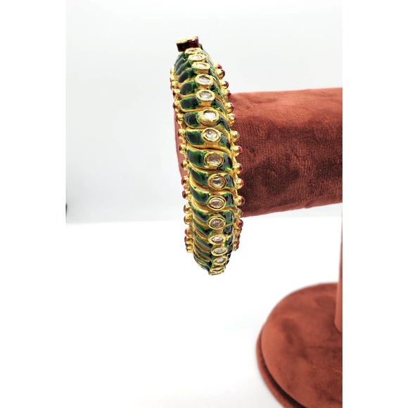 24k Gold and silver Bangle - Picture 5 of 10